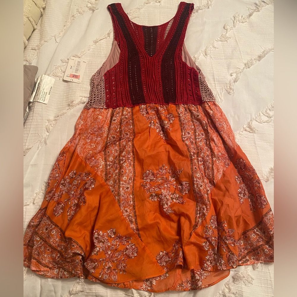 Free People Mini Multicolored Summer Dress